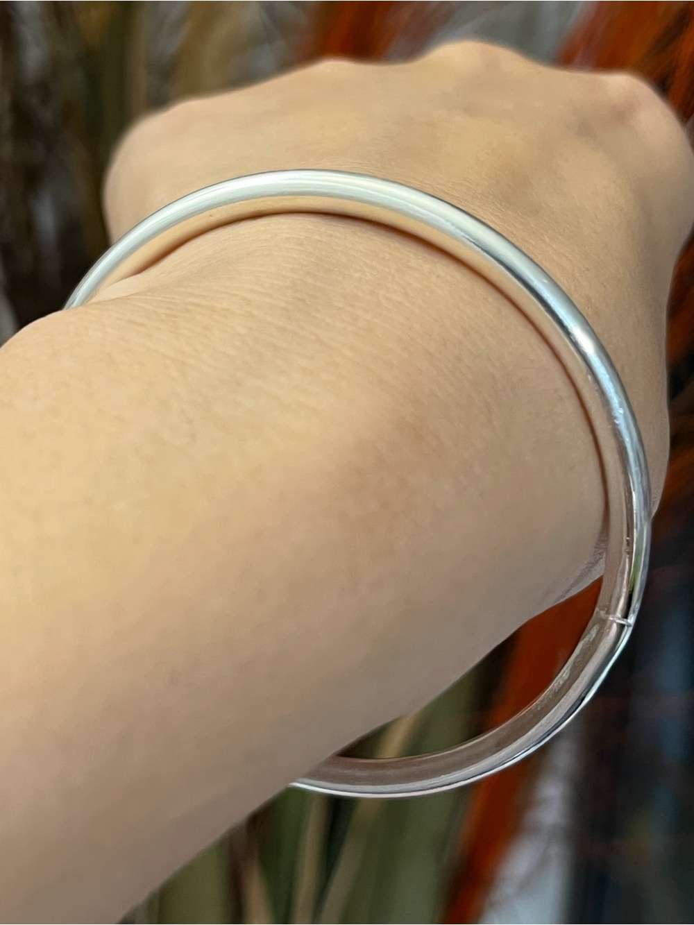 S925 Silver plain cuff Bracelet,Silver Cuff bangle bracelet
